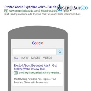 Template Iklan Search + Expanded Headlines